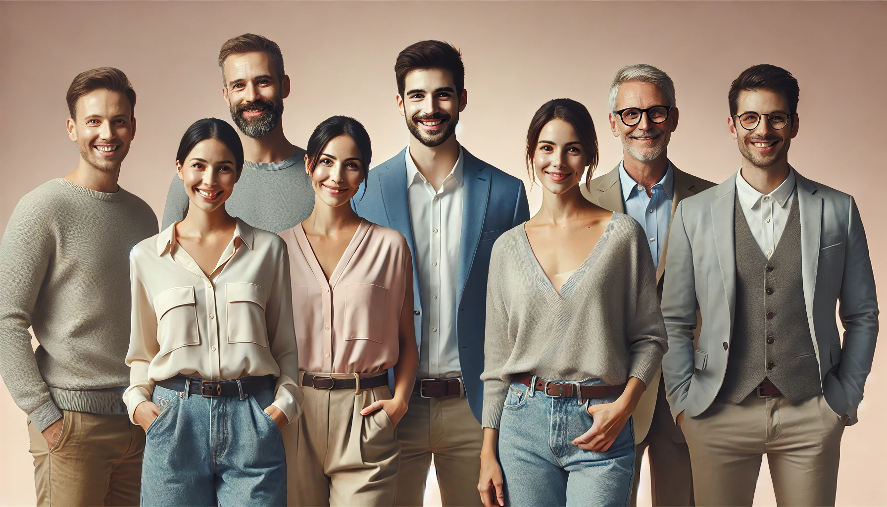 gli psicologi, in questa foto si vedono diversi psicologi schierati uno affianco all'altro e sono psicologi di diversa scuola, età e sesso